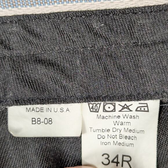 Honig’s Whistle Stop 34R Pleated Gray Dress Pants Men Made in USA Classic Fit - Picture 4 of 4